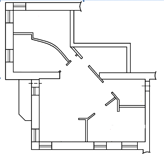 План квартиры до перепланировки